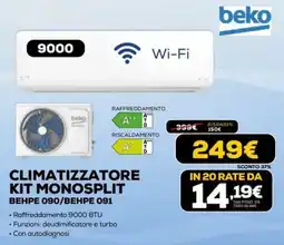 Euronics Climatizzatore Kit Monosplit Beko offerta