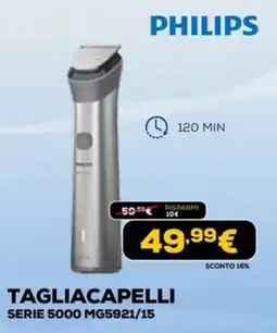 Euronics PHILIPS TAGLIACAPELLI SERIE 5000 offerta
