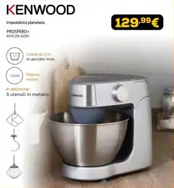 Euronics KENWOOD Impastatrice planetaria PROSPERO+ offerta