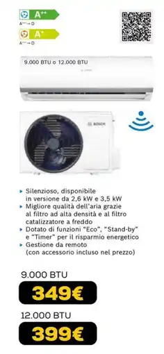Euronics Aria condizionata Bosch offerta