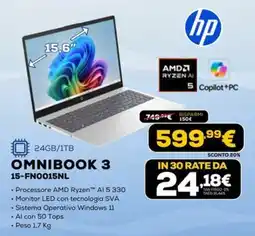 Euronics HP OMNIBOOK 3 offerta