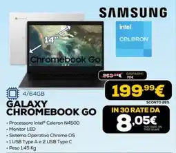 Euronics SAMSUNG GALAXY CHROMEBOOK GO offerta