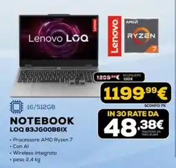 Euronics Lenovo LOQ offerta