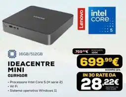 Euronics Lenovo IDEACENTRE MINI 01IRH10R offerta