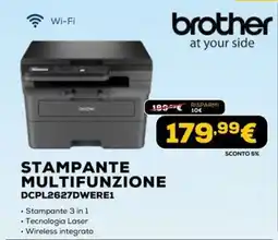 Euronics Brother STAMPANTE MULTIFUNZIONE DCPL2627DWERE1 offerta