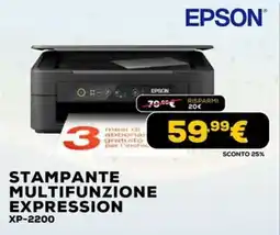 Euronics EPSON STAMPANTE MULTIFUNZIONE EXPRESSION XP-2200 offerta