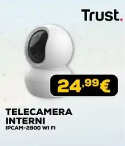 Euronics Trust TELECAMERA INTERNI IPCAM-2800 WI FI offerta