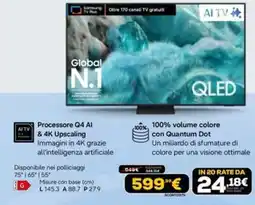 Euronics AI TV QLED offerta