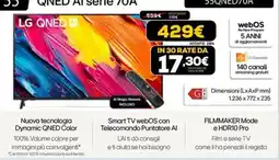 Euronics LG QNED AI serie 70A offerta