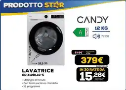 Euronics CANDY LAVATRICE GD 412BL10-S offerta