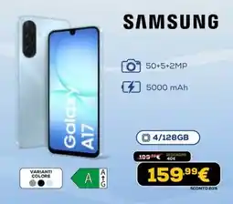 Euronics SAMSUNG Galaxy A17 offerta