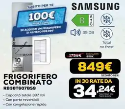 Euronics SAMSUNG FRIGORIFERO COMBINATO offerta