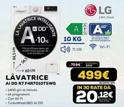 Euronics LAVATRICE AI DD R7 F4R7010TSWG offerta