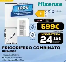 Euronics Hisense FRIGORIFERO COMBINATO offerta