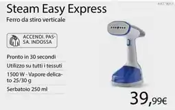 Euronics Steam Easy Express Ferro da stiro verticale offerta
