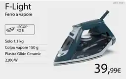 Euronics F-Light Ferro a vapore IMETEC offerta