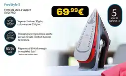Euronics FreeStyle 5 Ferro da stiro a vapore SI5057RD offerta