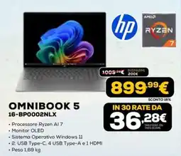 Euronics HP OMNIBOOK 5 offerta