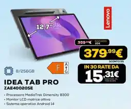 Euronics Lenovo IDEA TAB PRO offerta