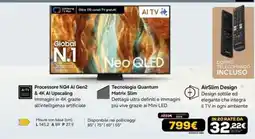 Euronics AI TV Neo QLED offerta