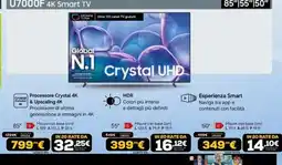 Euronics U7000F 4K Smart TV offerta