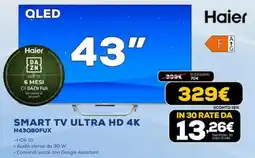 Euronics Haier SMART TV ULTRA HD 4K offerta