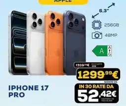 Euronics APPLE IPHONE 17 PRO offerta