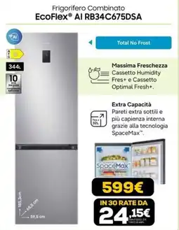 Euronics Frigorifero Combinato EcoFlex® AI RB34C675DSA offerta