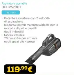 Euronics Aspiratore portatile BHHV520BT offerta