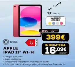 Euronics APPLE IPAD 11" WI-FI offerta