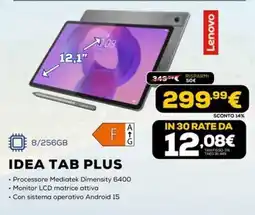 Euronics Lenovo IDEA TAB PLUS offerta