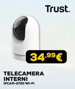 Euronics Trust TELECAMERA INTERNI IPCAM-2700 WI-FI offerta