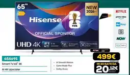 Euronics Hisense Smart TV 65" 4K offerta