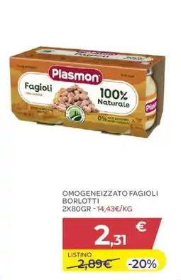 Bimbo Store Plasmon Fagioli offerta