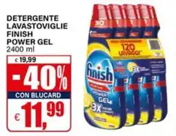 Il Gigante Detergente lavastoviglie finish power gel offerta