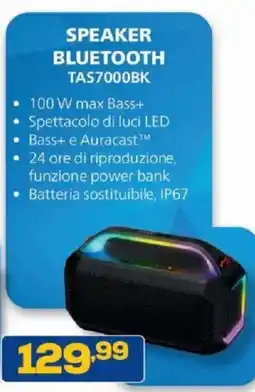 Euronics Bruno PHILIPS SPEAKER BLUETOOTH TAS7000BK offerta