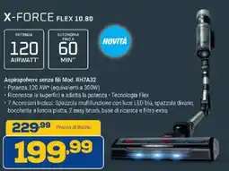 Euronics Bruno Rowenta x-force flex 10.80 offerta