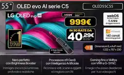 Euronics Lg oled evo al serie C5 OLED55C55 offerta