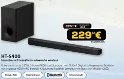 Euronics Sony HT-S400 offerta