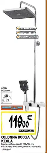 Tecnomat Colonna doccia keola offerta