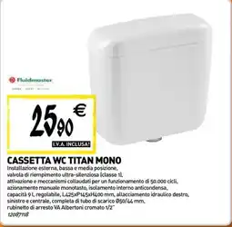 Tecnomat Cassetta wc titan mono offerta