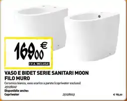 Tecnomat Vaso e bidet serie sanitari moon filo muro offerta