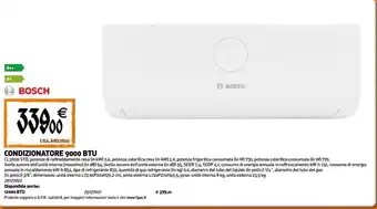Bosch condizionatore 9000 BTU