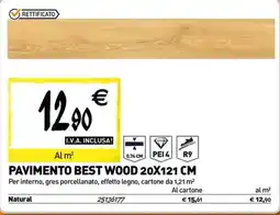 Tecnomat Pavimento best wood offerta