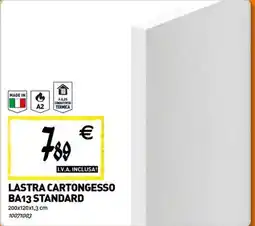 Tecnomat Lastra cartongesso BA13 standard offerta