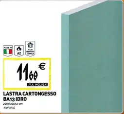 Tecnomat Lastra cartongesso BA13 idro offerta