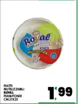 Eurospar Piatti riutilizzabili ROYAL offerta