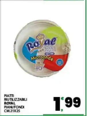Eurospar Piatti riutilizzabili ROYAL offerta