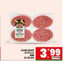 Eurospar Hamburger Di Pollo offerta