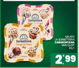 Eurospar GELATO LA SORBETTIERA SAMMONTANA offerta